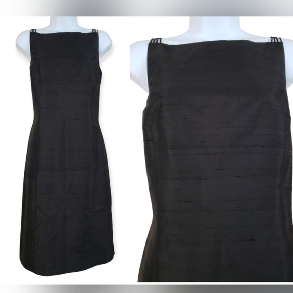 Spenser Jeremy Dresses & Skirts - NWT Jeremy Spencer black silk shift sheath dress Womens 10